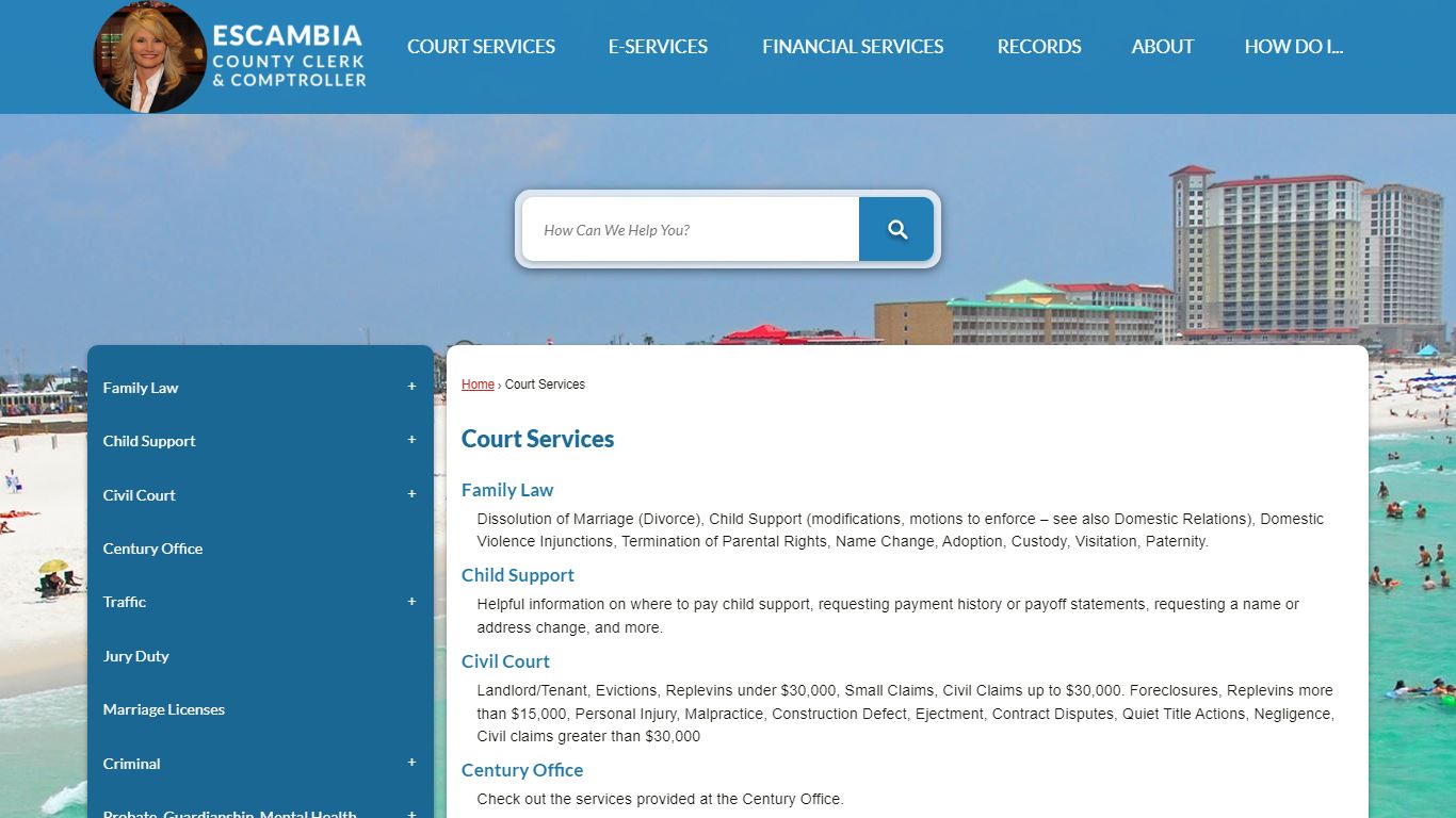 Court Services | Escambia County Clerk, FL