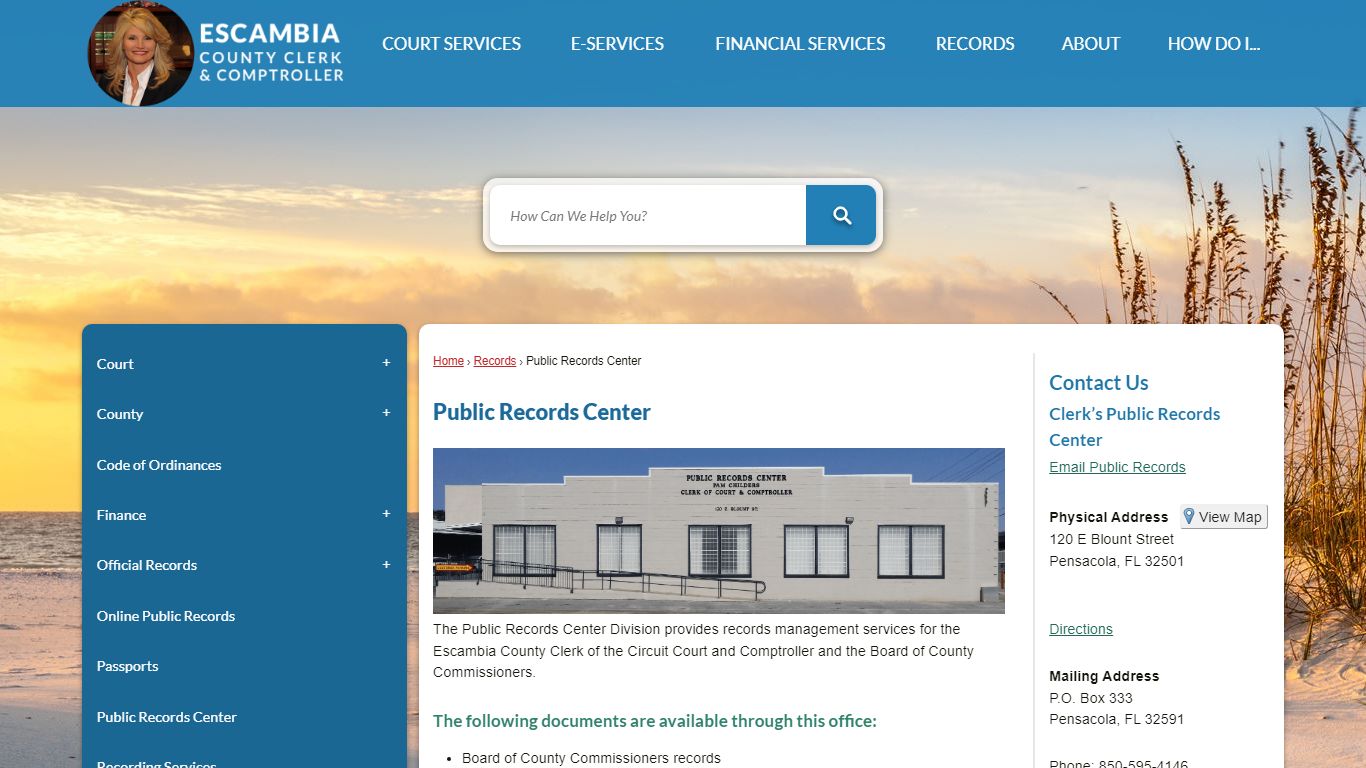 Public Records Center | Escambia County Clerk, FL